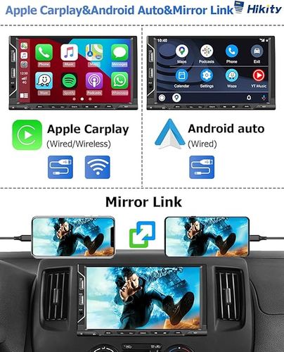 Radio samochodowe Carplay Android Auto 7-calowe DAB/DAB+ na Arena.pl