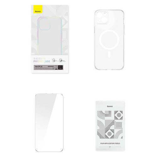 etui ochronne baseus magnetic crystal clear do iphone 13 na Arena.pl