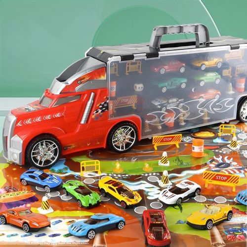 Ciężarówka z 6 Autkami 23 Elementy na Arena.pl