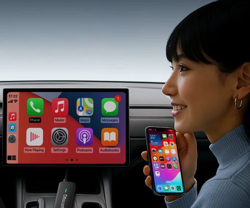 Bezprzewodowy adapter CarPlay Ottocast CA450-T Mirror Touch Display Port na Arena.pl