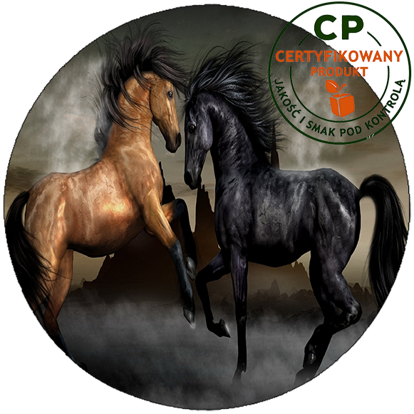 Opłatek na tort Konie zdjęcie 1