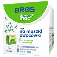 BROS Zielona Moc Lep na Muszki Owocówki 2szt Pułapka Dekoracyjna Kuchnia