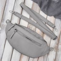 damska skórzana saszetka nerka na pas sp-20-gr