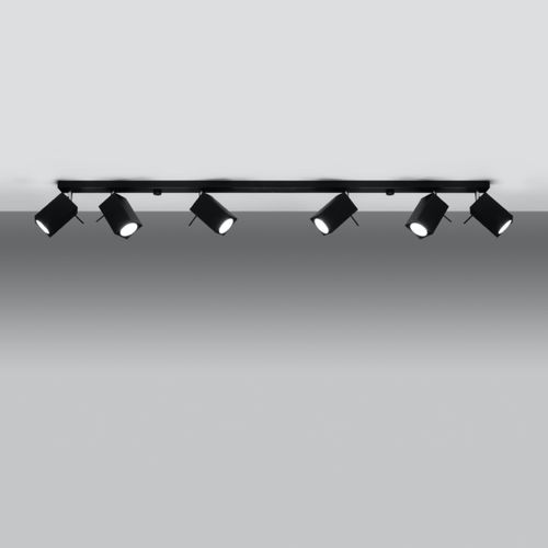 Plafon MERIDA 6L czarny na Arena.pl