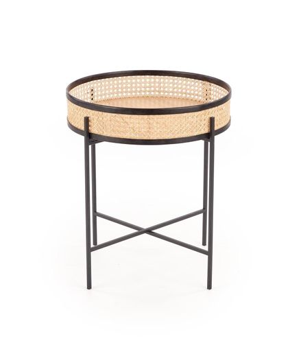 Stolik kawowy Balta czarny / rattan na Arena.pl