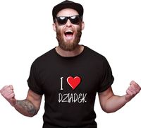 Koszulka z nadrukiem dla dziadka I LOVE DZIADEK