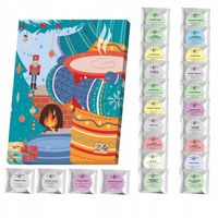 KALENDARZ ADWENTOWY Z HERBATAMI 24 RÓŻNE SMAKI I RODZAJE HERBAT SYPANYCH