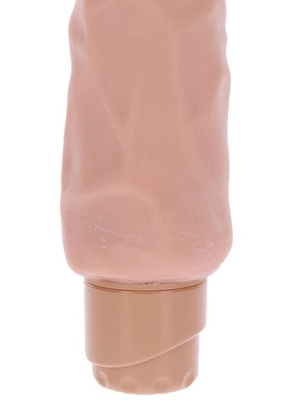 Dual Density Big Vibrator 9in. Light skin tone zdjęcie 4