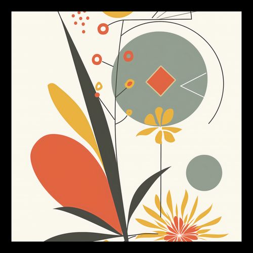 Plakat 20x20cm Geometryczny Ogród na Arena.pl