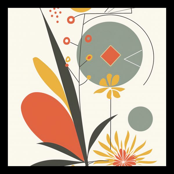 Plakat 20x20cm Geometryczny Ogród zdjęcie 2