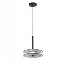 Light Prestige Lampa Wisząca Casy LED 6W Czarna Szkło Dymione 3000K-6000K