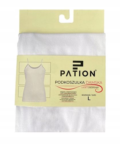 PODKOSZULEK na wąskich ramiączkach damski GŁADKI BAWEŁNIANY - M na Arena.pl
