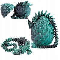 Ruchomy Kryształowy Smok Ze Smoczym Jajem DARKFOREST Rozmiar L