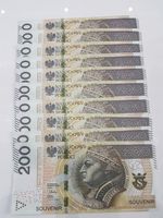 200złotych banknoty do zabawy i nauki plik 50szt