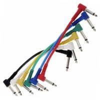 Zestaw kabli patch 6szt the sssnake SK367M-015 Jack 6.3mm kątowy 15cm kolor