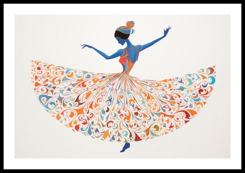 Plakat 60x40cm Wirująca Balerina zdjęcie 3