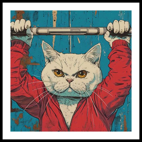 Plakat 70x70cm Mistrz Ciężarów na Arena.pl