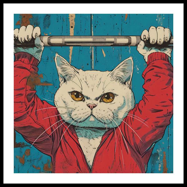 Plakat 70x70cm Mistrz Ciężarów zdjęcie 3