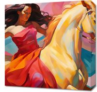 Obraz 50x50cm Taniec na Wietrznym Koniu