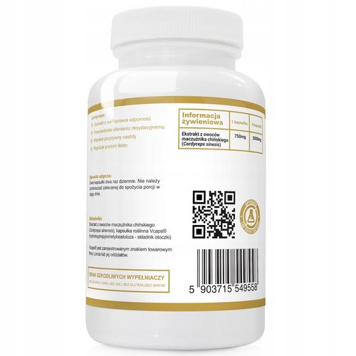 CORDYCEPS 750mg ODPORNOŚĆ MACZUŻNIK 120 kaps na Arena.pl