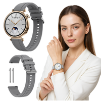 Pasek do Garmin Forerunner 255S 265S Vivoactive Venu2S 3S 4S szary silikon
