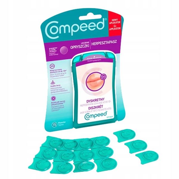 COMPEED INVISIBLE Plastry na opryszczkę 15 szt. zdjęcie 3