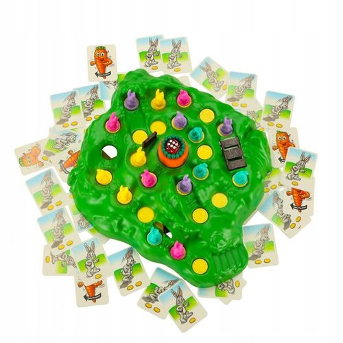 Wyścig króliczków po marchewkę rodzinna gra planszowa + karty na Arena.pl