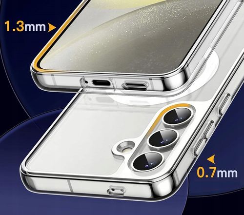 Etui Do SAMSUNG GALAXY S24 +Szkło 9H WZMACNIANE 360° do MAGSAFE CLEAR CASE na Arena.pl