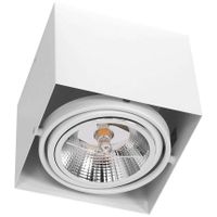 Sufitowa LAMPA natynkowa PLAZA ML4743 Milagro metalowa OPRAWA kwadratowa regulowana kostka biała