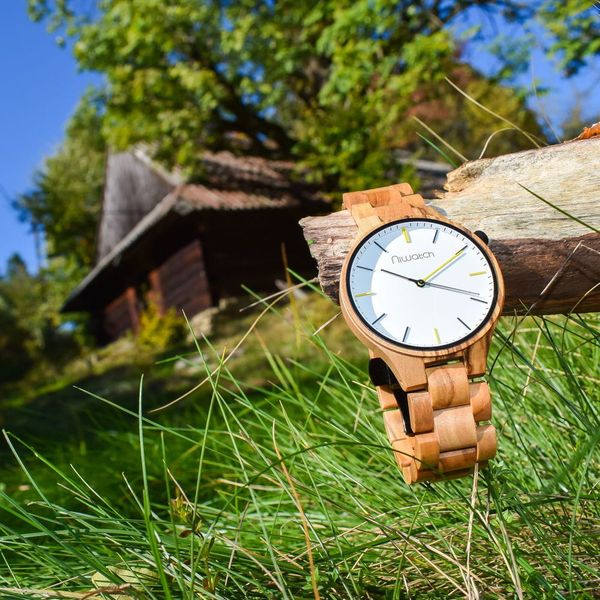 Zegarek drewniany Niwatch - kolekcja CASUAL - ZEBRANO na Arena.pl