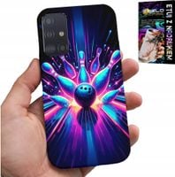 ETUI DO SAMSUNG GALAXY A71 - KRĘGLE BOWLING STRIKE POKROWIEC, PLECKI