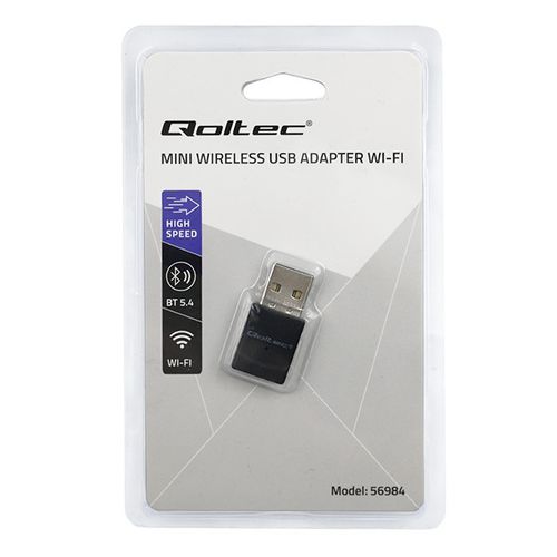 Qoltec Mini Adapter WiFi 6 AX 900Mbps USB Bluetooth 5.4 na Arena.pl