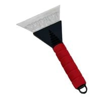 Skrobaczka do odśnieżania auta czerwona