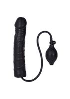 plug analny pompowany lateksowy calexotics czarny 24 cm