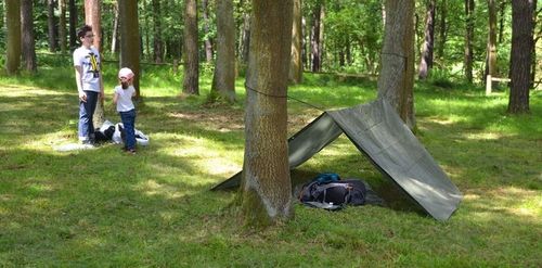Tarp podłoga mocna płachta namiot 3x3 wodoodporny na Arena.pl