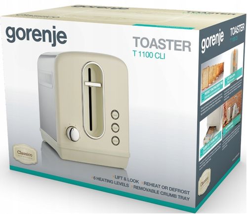 Zestaw Gorenje Toster T1100CLI 1100W +Czajnik elektryczny K17CLI 1.7L 2200W na Arena.pl