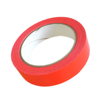 TAŚMA UPVC 2250 25mm/66m CZERWONA KLEJ KAUCZUKOWY