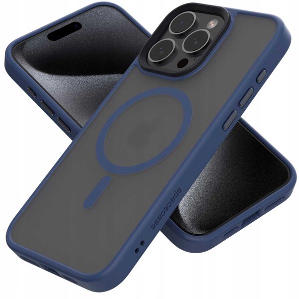 Spacecase Hybrid Mag Iphone 15 Pro Max Dark Bl zdjęcie 3