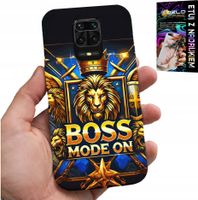 ETUI DO XIAOMI NOTE 9 PRO / 9S - BOSS LEW Z KORONĄ NA TARCZY CASE + FOLIA