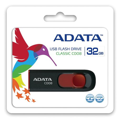 Adata DashDrive Classic C008 32GB USB2.0 czarno-czerwone na Arena.pl