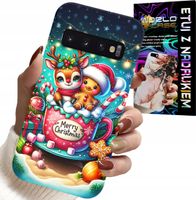 ETUI DO SAMSUNG GALAXY S10 - RENIFER Z PIERNIKIEM MERRY CHRISTMAS
