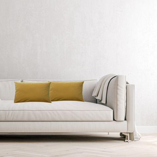 Poszewka 50X50CM ŻÓŁTA SŁONECZNA aksamitna Poduszka dekoracyjna ozdobna na Arena.pl