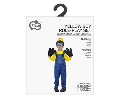 Strój przebranie dla dzieci Żółty Ludzik Minionek chłopczyk 110/120 cm na Arena.pl