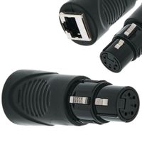 Przejściówka Adapter ADJ ACRJ455PFM RJ45 Żeński na XLR 5-pin Żeński DMX