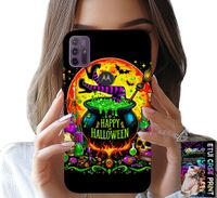 ETUI DO MOTOROLA MOTO G10 POWER - WIEDŹMA KOCIOŁEK RÓŻDŻKA HALLOWEEN SZKŁO