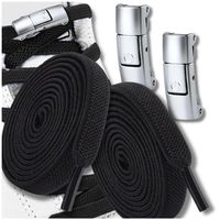 Sznurowadła sznurówki bez wiązania elastyczne czarne uniwersalne