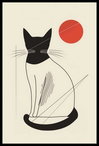 Plakat 40x60cm Czerwony Krąg na Arena.pl