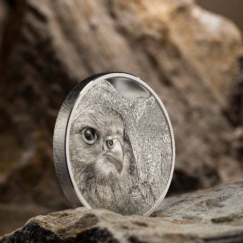 Mongolia: Mongolian Falcon 3 uncje Srebra 2023 Proof Ultra High Relief na Arena.pl