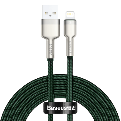 kabel usb do lightning baseus cafule, 2.4a, 2m (zielony) na Arena.pl
