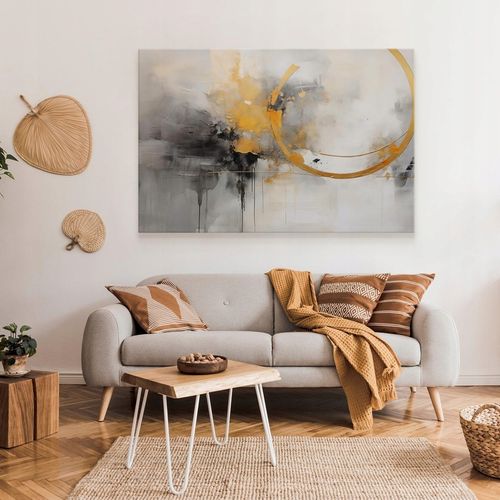 OBRAZ NA PŁÓTNIE NA ŚCIANĘ DO SALONU SYPIALNI MALOWANA ABSTRAKCJA na Arena.pl